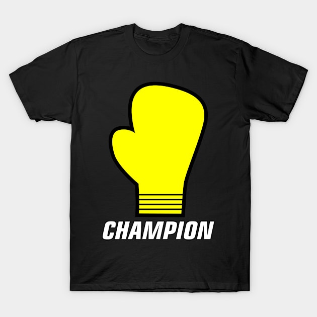 Athletic champion workout and gym t shirt for athletes and boxing fighter. T-Shirt by Chandan